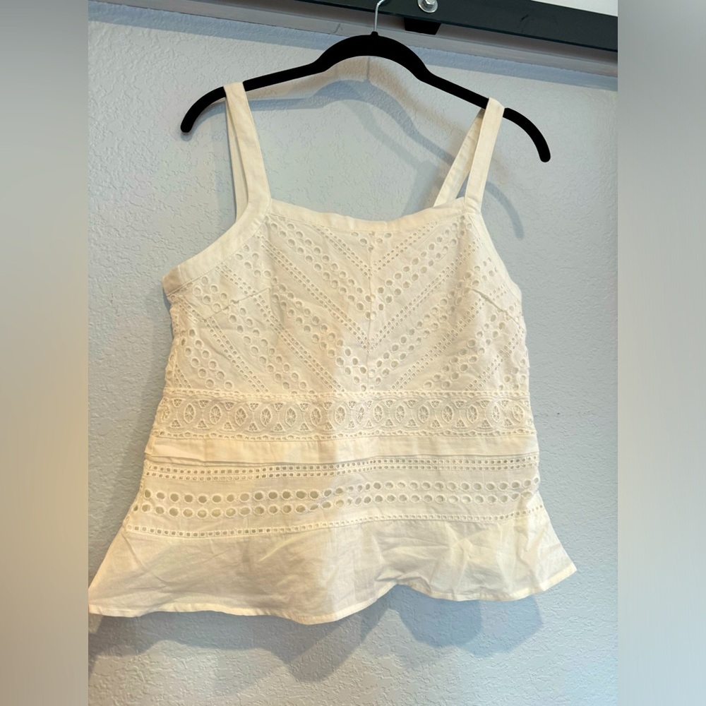 White summer tank top